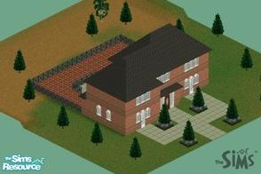 Sims 1 — Prestigous Suburban Mansion by SimulationUK — This large, suburban style house, with gardens comes with a large
