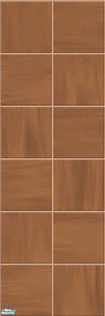 Sims 2 — Polished Paneling - Chestnut by Limefwooper — 