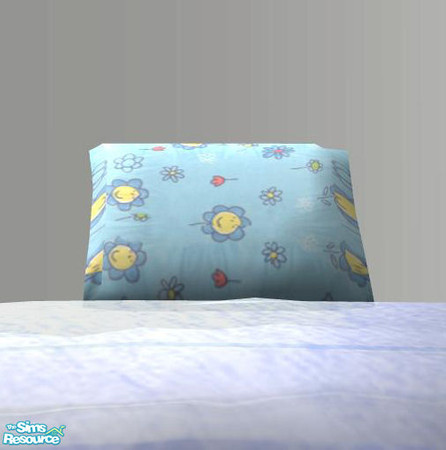 Sims 2 — PB Nurcery Recolor Blue - Pillow for Singlebed by ShinoKCR — 
