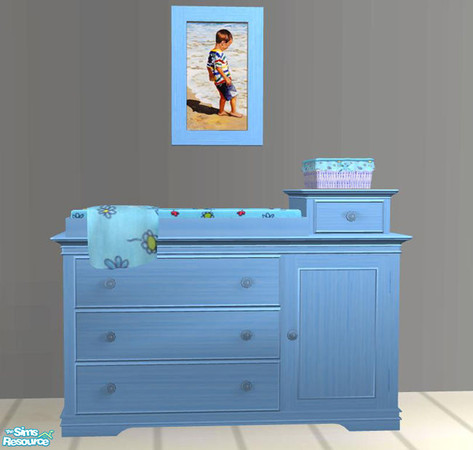 Sims 2 — PB Nurcery Recolor Blue - Changingtable by ShinoKCR — 