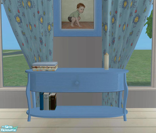 Sims 2 — PB Nurcery Recolor Blue - Sideboard by ShinoKCR — 