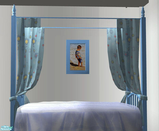 Sims 2 — PB Nurcery Recolor Blue - Canopy by ShinoKCR — The mesh was changed on August 22 2008. I added the 2 missing