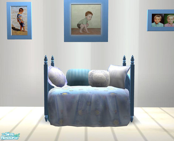 Sims 2 — PB Nurcery Recolor Blue - Pillowset for Babycrip by ShinoKCR — 