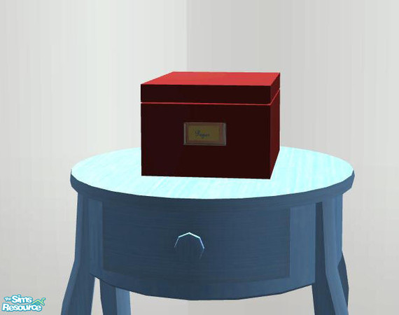 Sims 2 — PB Nurcery Recolor Blue - Storagebox for Paper by ShinoKCR — 