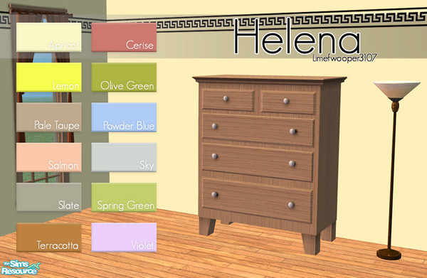 Sims 2 — Helena by Limefwooper — Painted walls featuring a well known Grecian design. Enjoy!
