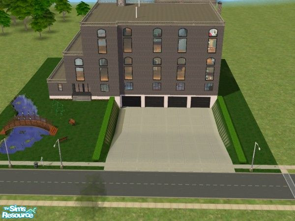 Sims 2 — Beveridge Lofts by kezsridg — Just in time for AL. Complete with an 8 car garage (Functional), Swimming pool in