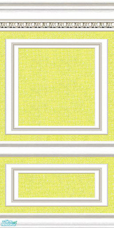 Sims 2 — jsf2HansaCerulean by jsf — A new, white wood, Cottage style fully wainscotted moulding with egg and dart