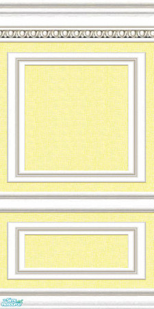 Sims 2 — jsfCEFWHansaLight by jsf — A new, white wood, Cottage style, fully wainscotted moulding with egg and dart