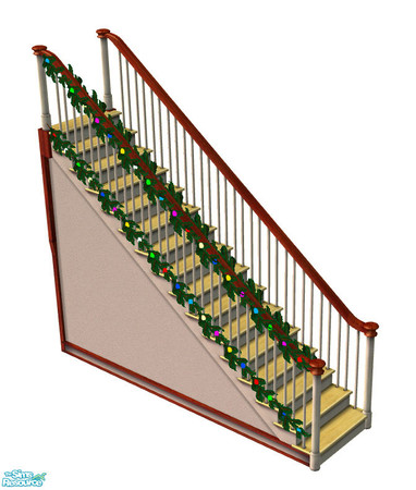 Sims 2 — Bannister Garland Lights - Left Full by sim_man123 — Bannister Garland Light, made to be placed on the left side