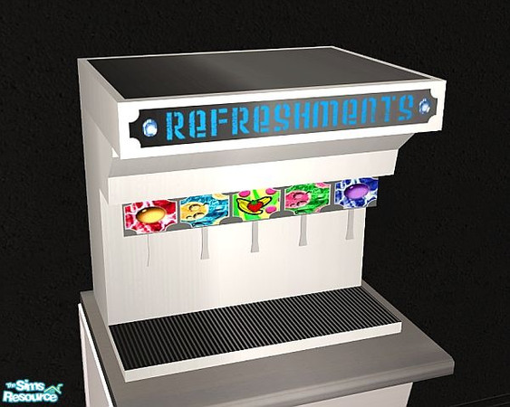 Sims 2 — TSS Soda Machine by SaeraMaples — Going downtown to take in a nice dinner? Why not stop by The Silver Screen and