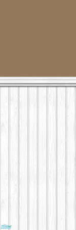 Sims 2 — Studio K Wainscoting 02 - Burnt Almond by StudioKhagerks — 