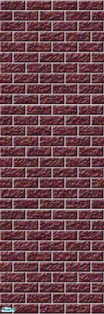 Sims 2 — Studio K Dark Brick - Burgundy by StudioKhagerks — 