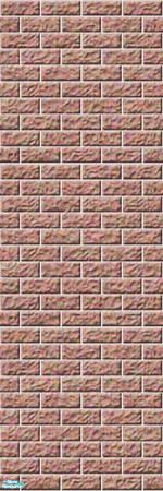 Sims 2 — Studio K Dark Brick - Salmon by StudioKhagerks — 