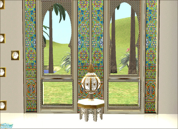 Sims 2 — Morjana windows and doors - mosaic by kibanahnah — this will recolor both window and arch