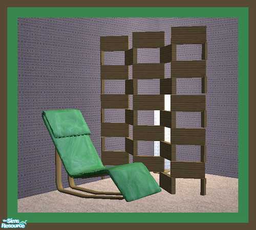 Sims 2 — Vintage Lounge Chair by TearsRain — Recolor of XM Sims Lounge Mesh in a Christmas Green.