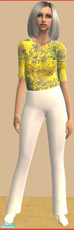 Sims 2 — BFS Elder Super Set - BFSEPants14 by Basic....For Sims — White dress pants for your Elders. Enjoy!