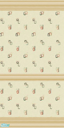 Sims 2 — Retro Kitchen 5 by katalina — Authentic retro print for the kitchen Enjoy!