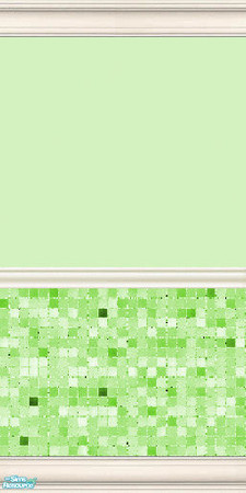 Sims 2 — Mama Ds Special Mint & Yellow Glass Tile Set - Mint Wall by mamads32209 — A requested color for my glass