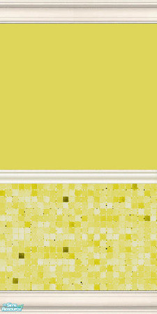 Sims 2 — Mama Ds Special Mint & Yellow Glass Tile Set - Yellow Wall by mamads32209 — A requested color for my glass