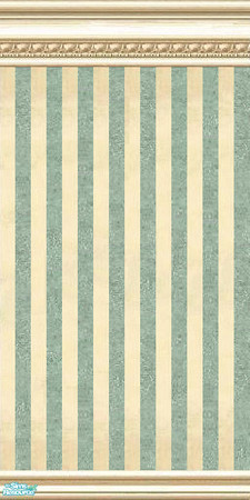 Sims 2 — jsf2PLETealSheen by jsf — Gold sheen stripes coupled with stripes of textured teal in ParkLane mouldings.