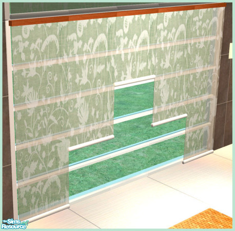 Sims 2 — Naturals Bathroom - Blind - Medium by Elize-37sims — This is the medium length blind as seen in the picture.