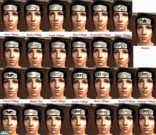 Sims 2 — Naruto Head Protector by ProwlerTylo — A Hidden Village or Missing-Nin is not complete without a Head Protector.