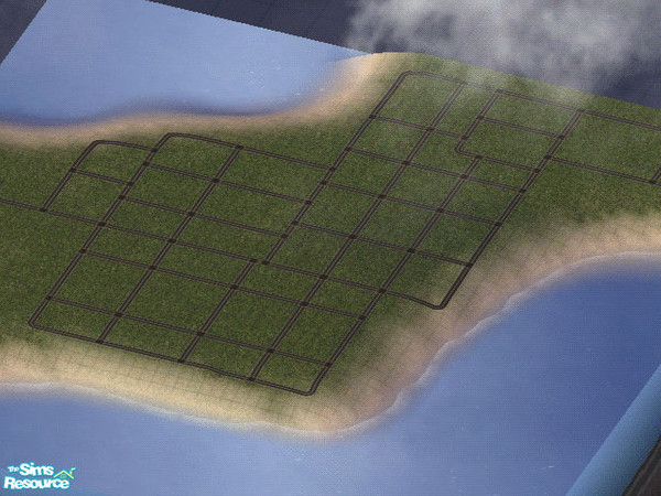 Sims 2 — Chesil Town by sparklewand — A cute town, with lots of space for homes and shops. This is a non-decorated