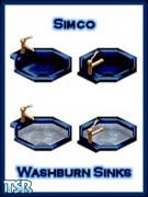 Sims 1 — Simco Washburn Sink Navy by Simco Homes — The "Simco Washburn Navy Sink" is brought to you by Simco