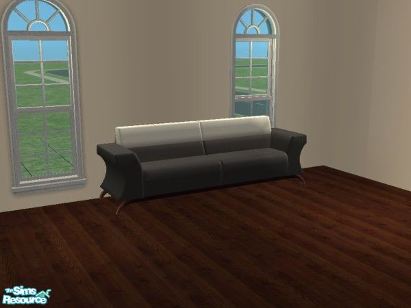 Sims 2 — Candy Coated Sofa Recolor Set #1 - Dark Charcoal & White by mightyfaithgirl — A Dark Charcoal and white