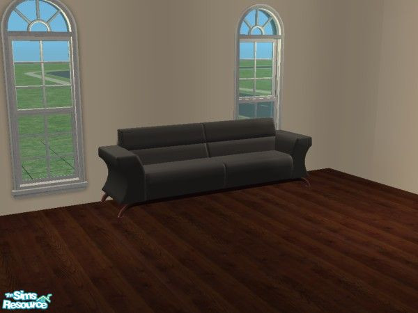 Sims 2 — Candy Coated Sofa Recolor Set #1 - Dark Charcoal by mightyfaithgirl — A Dark Charcoal recolor.