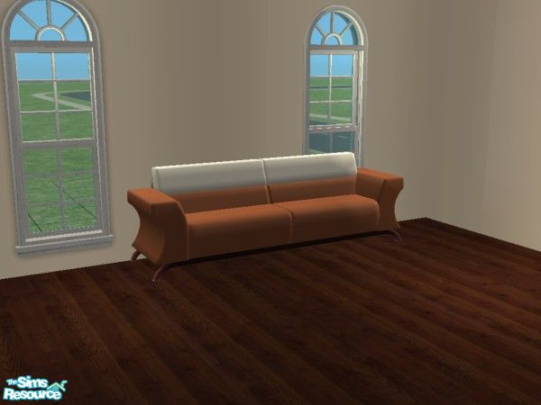 Sims 2 —  Candy Coated Sofa Recolor Set #2 - Brown & White by mightyfaithgirl — A brown and white recolor.