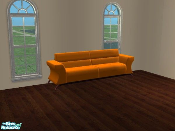 Sims 2 —  Candy Coated Sofa Recolor Set #2 - Orange by mightyfaithgirl — A orange recolor.