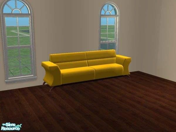 Sims 2 —  Candy Coated Sofa Recolor Set #2 - Gold by mightyfaithgirl — A gold ( light orangish) recolor.