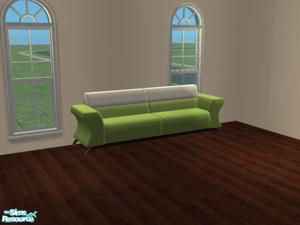 Sims 2 — Candy Coated Sofa Recolor Set #3 - Green & White by mightyfaithgirl — A Green and white recolor.