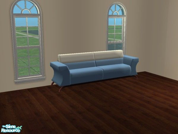 Sims 2 — Candy Coated Sofa Recolor Set #4 - Sky Blue & White by mightyfaithgirl — A sky blue and white recolor.