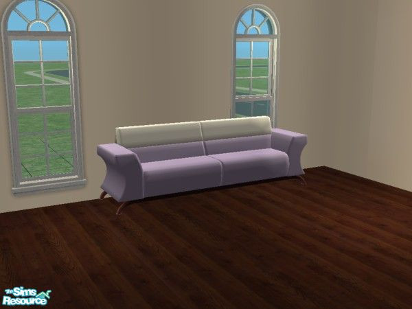 Sims 2 — Candy Coated Sofa Recolor Set #4 - Mauve & White by mightyfaithgirl — A mauve and white recolor.
