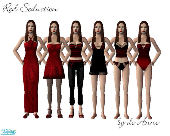 Sims 2 — Red Seduction by de_Anne — This was one of my last Sims 1 creations, now for the sims 2!