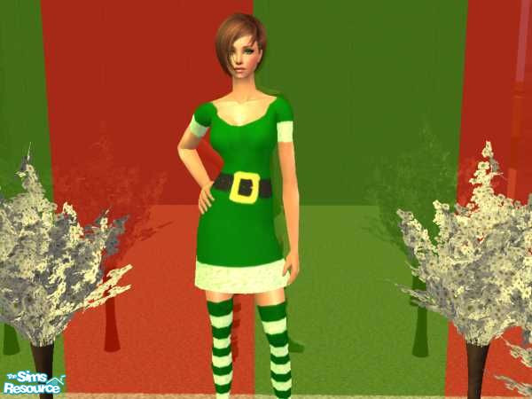 Sims 2 — Christmas collection -  Elf by danzina — mesh needed, enjoy =]