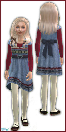 Sims 2 — Twins Set 1 - For Girls by kittyispretty69 — Part of a set of holiday themed outfits for boy/girl twins made