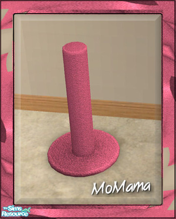 Sims 2 — NK Pink Pet Things - Scratching Post Pink by MoMama — A plain old ordinary scratching post just doesn\'t look