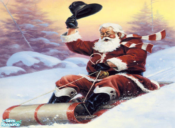 Sims 2 — Christmas Paiting by kissme87 — Christmas paiting. Recolor of Nightlife paiting . Size of the paiting is 732x468