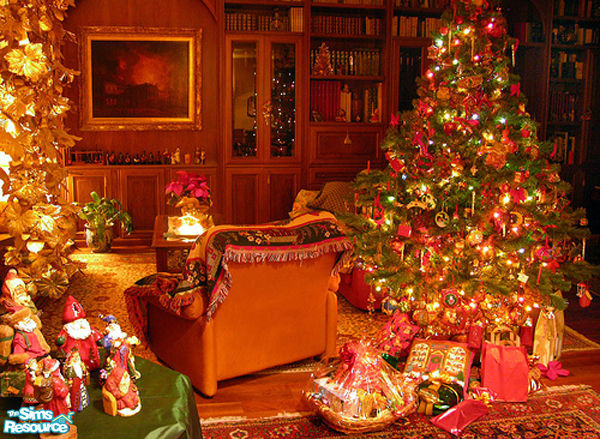 Sims 2 — Christmas1 by kissme87 — Christmas paiting. Recolor of Nightlife paiting . Size of the paiting is 732x468 and