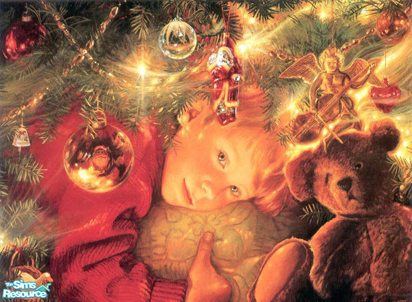 Sims 2 — Christmas Paiting by kissme87 — Christmas paiting. Recolor of Nightlife paiting . Size of the paiting is 732x468