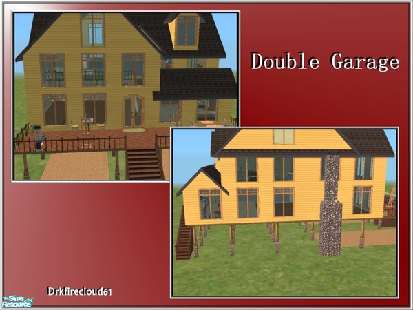 Sims 2 — Double Garage by drkfirecloud61 — A house on columns. Fits in at the beach. Spacious living. Master suite has
