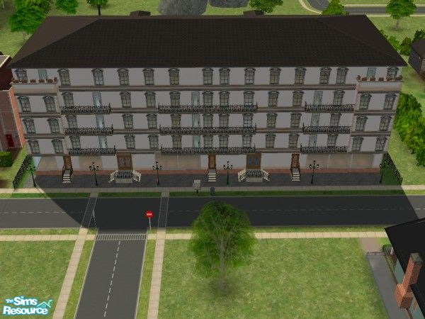 Sims 2 — Berlin apartment by MircoEx — My old apartment building back in Berlin. Build in 1902 with 17 units and 3