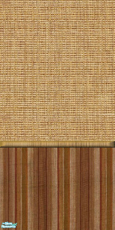 Sims 2 — tams tc 118  set - Tams Wall For Tc 118 by tambriah — brown weave top with brown striped bottom & wood chair
