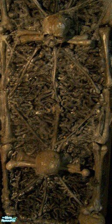 Sims 2 — bone wall by apemassie — wall made of bones