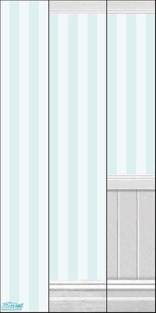 Sims 2 — Cosmopolitan Blue Wallpaper Collection I by HollyChappell — Beautiful, clean, striped wallpaper for the modern