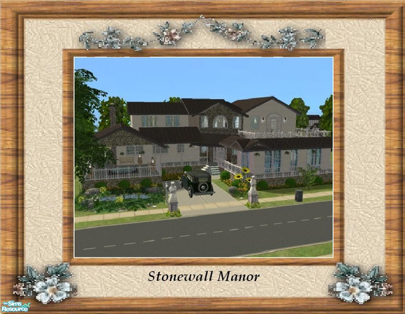 Sims 2 — Stonewall Manor by DEANNA73070 — This is a beautiful two-story dwelling featuring two bedrooms and two baths. If