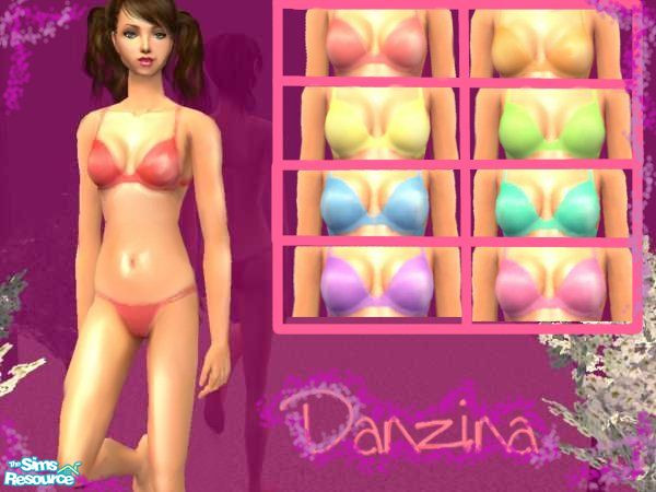 Sims 2 — Rainbow swimwear by danzina — a set of bikinis for your sims in 9 different colours no mesh is needed, enjoy
